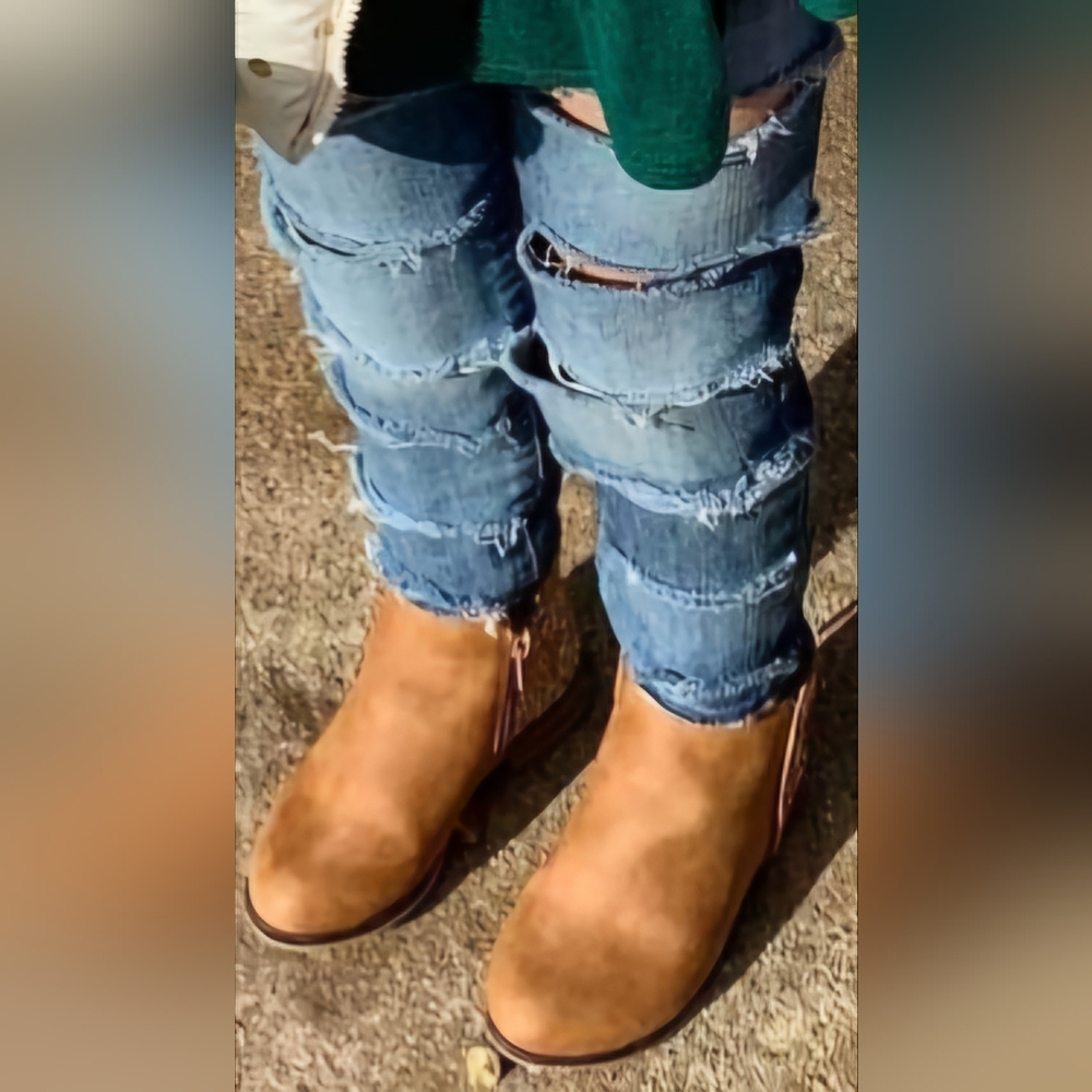 Distressed 4t jeggings